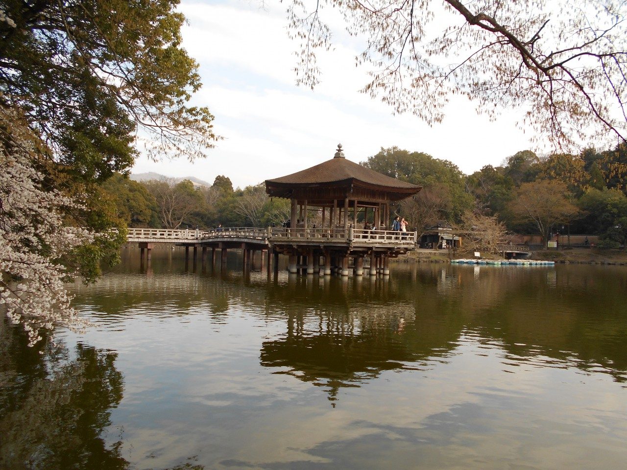 奈良公園と浮見堂